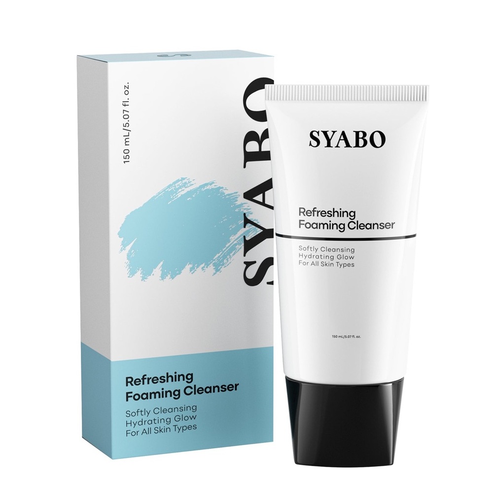 SYABO Refreshing Foaming Facial Cleanser, Gentle Cleansing Face Wash 5oz NIB